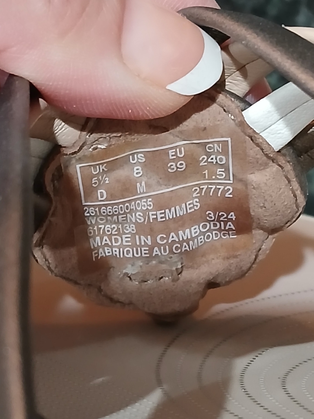 Women's, Clarks Cloudsteppers Beige Braided Sandals, Size 8 - Picture 7 of 8